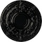 Ekena Millwork Dauphine Ceiling Medallion (Fits Canopies up to 13 1/4"), 33 7/8"OD x 1 3/8"P, Black Pearl CM33DABPS - alternate 1